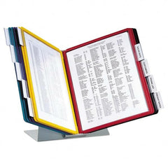 DURABLE - Desktop File Organizers Type: 10-Panel Desk Top Organizer Color: Gray - Exact Tooling