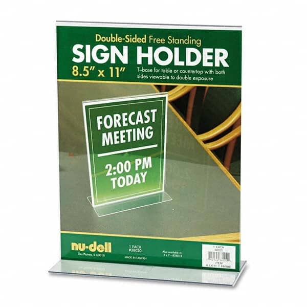 NuDell - Display & Organizer Accessories Type: Sign Holder For Use With: Signs - Exact Tooling