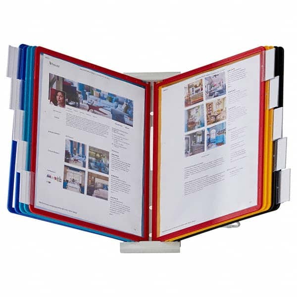 DURABLE - File Folders, Expansion Folders & Hanging Files Folder/File Type: Expandable Countertop Catalog Reference Rack Color: Assorted - Exact Tooling
