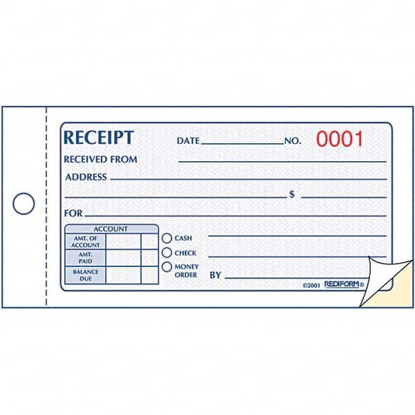 REDIFORM - Note Pads, Writing Pads & Notebooks Writing Pads & Notebook Type: Sales Order Book Size: 2-3/4 x 5 - Exact Tooling