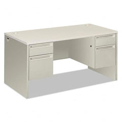 Hon - Office Desks Type: Double Pedestal Desk Center Draw: No - Exact Tooling