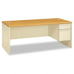 Hon - Office Desks Type: Single Pedestal w/Right Hand Return Center Draw: No - Exact Tooling