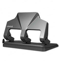 UNIVERSAL - Paper Punches Type: 30 Sheet Three Hole Punches Color: Black - Exact Tooling