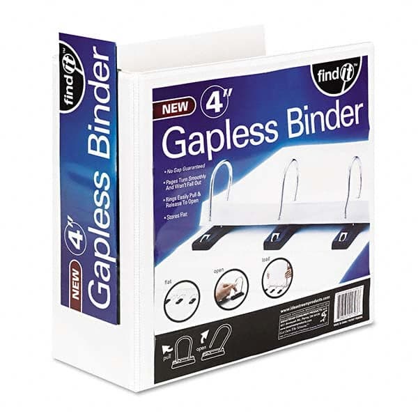 Find-It - Ring Binders Binder Type: View Capacity: 4" - Exact Tooling