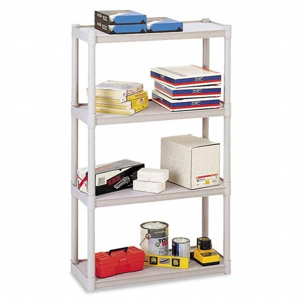 ICEBERG - Plastic Shelving Type: Open Shelving Shelf Capacity (Lb.): 75 - Exact Tooling