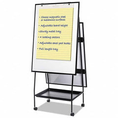 MasterVision - 74-7/8" High x 29-1/2" Wide Magnetic Dry Erase Board - Exact Tooling