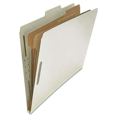 UNIVERSAL - File Folders, Expansion Folders & Hanging Files Folder/File Type: Classification Folders with Tob Tab Fastener Color: Gray - Exact Tooling