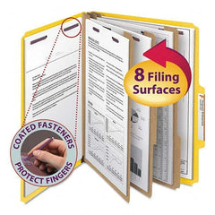 SMEAD - File Folders, Expansion Folders & Hanging Files Folder/File Type: Classification Folders with Tob Tab Fastener Color: Yellow - Exact Tooling