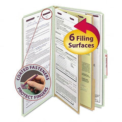 SMEAD - File Folders, Expansion Folders & Hanging Files Folder/File Type: Classification Folders with Tob Tab Fastener Color: Green - Exact Tooling