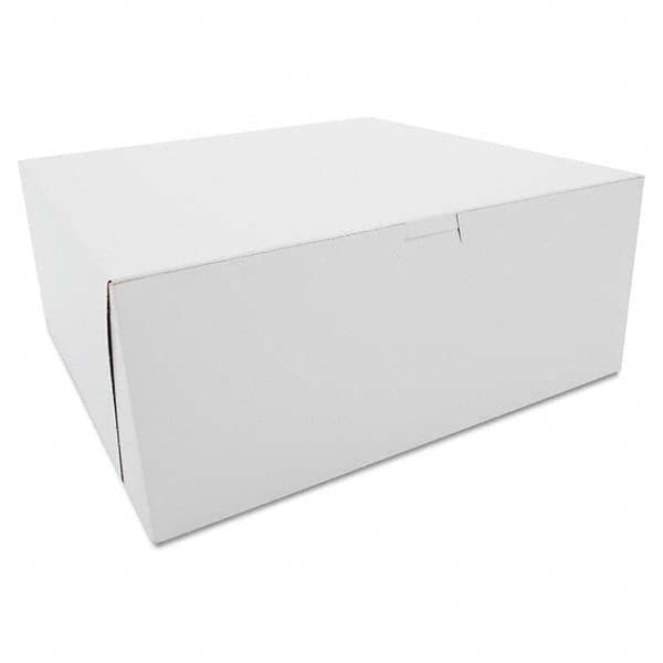 SCT - Tuck-Top Bakery Boxes, Paperboard, White, 12 x 12 x 5 - Exact Tooling