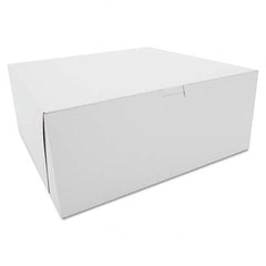 SCT - Tuck-Top Bakery Boxes, Paperboard, White, 12 x 12 x 5 - Exact Tooling