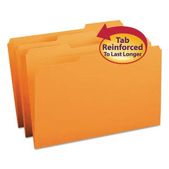 SMEAD - File Folders, Expansion Folders & Hanging Files Folder/File Type: File Folders with Top Tab Fastener Color: Orange - Exact Tooling