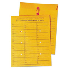 Quality Park - Mailers, Sheets & Envelopes Type: Inter-Department Envelope Style: String & Button - Exact Tooling