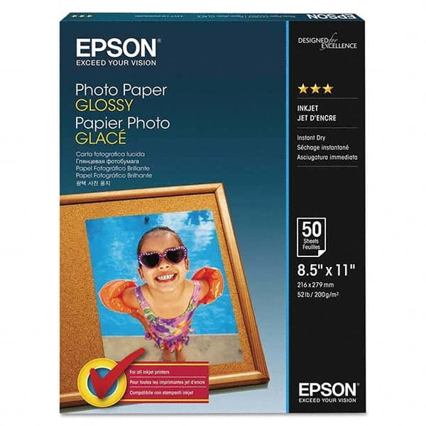 Epson - Office Machine Supplies & Accessories Office Machine/Equipment Accessory Type: Photo Paper For Use With: Inkjet Printers - Exact Tooling