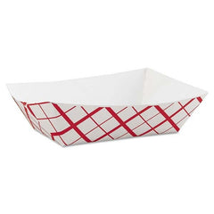 SCT - Paper Food Baskets, 3lb, Red/White, 500/Carton - Exact Tooling