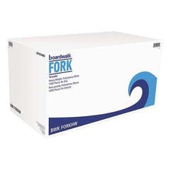 Boardwalk - Heavyweight Polystyrene Plastic Cutlery, Fork, White, 1000/Carton - Exact Tooling