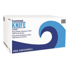 Boardwalk - Heavyweight Polystyrene Plastic Cutlery, Knife, Black, 1000/Carton - Exact Tooling