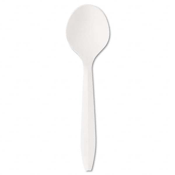 Boardwalk - Mediumweight Polystyrene Plastic Cutlery, Soup Spoon, White, 1000/Carton - Exact Tooling