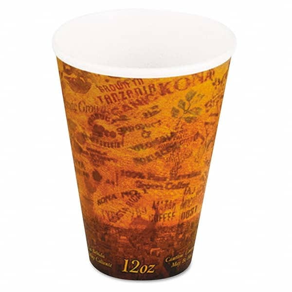 DART - Foam Hot/Cold Cups, 12 oz, Brown/Black, 1000/Carton - Exact Tooling