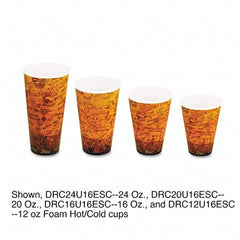 DART - Foam Hot/Cold Cups, 16 oz, Brown/Black, 1000/Carton - Exact Tooling