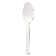DART - Bonus Polypropylene Cutlery, 5", Teaspoon, White - Exact Tooling