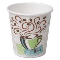 Dixie - PerfecTouch Paper Hot Cups, 10 oz, Coffee Haze, 1000/Carton - Exact Tooling