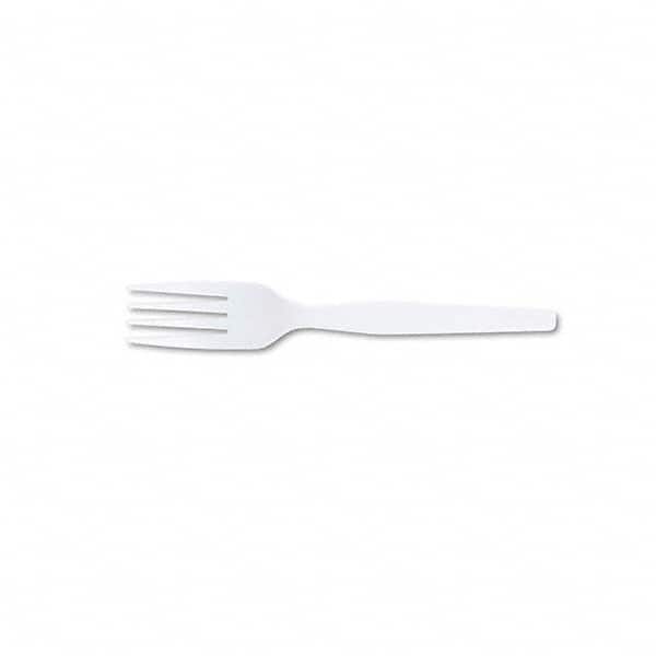 Dixie - Plastic Cutlery, Heavy Mediumweight Fork, 1000 Carton - Exact Tooling