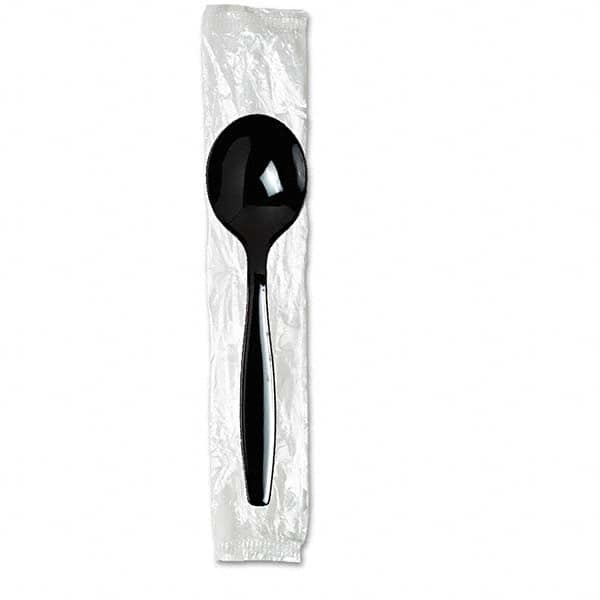 Dixie - Individually Wrapped Spoons, Plastic, Black, 1000/Carton - Exact Tooling