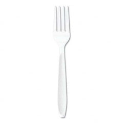 DART - Impress Heavyweight Full-Length Polystyrene Cutlery, Fork, White, 1000/Carton - Exact Tooling