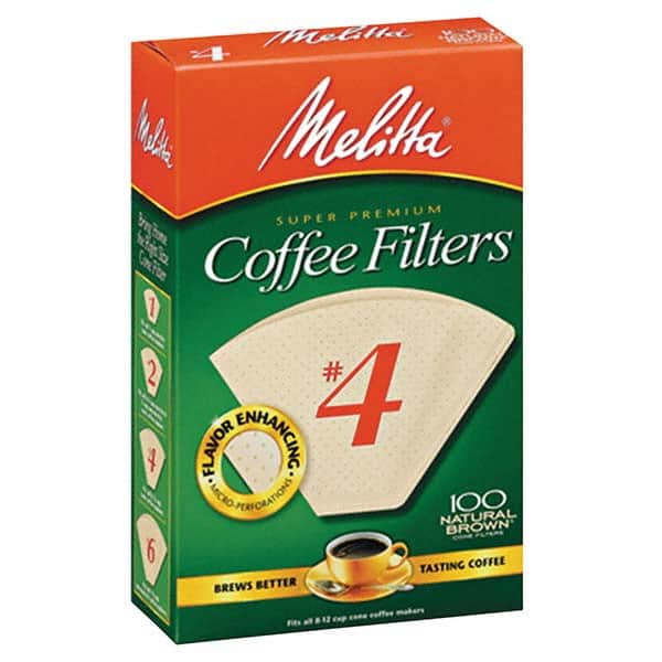 Melitta - Coffee, Tea & Accessories Breakroom Accessory Type: Coffee Filters For Use With: Cone Style Electric Coffeemakers - Exact Tooling