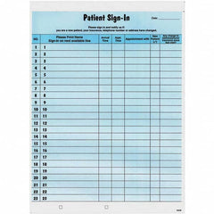 Tabbies - Note Pads, Writing Pads & Notebooks Writing Pads & Notebook Type: Sign-In Label Form Size: 8-1/2 x 11-5/8 - Exact Tooling