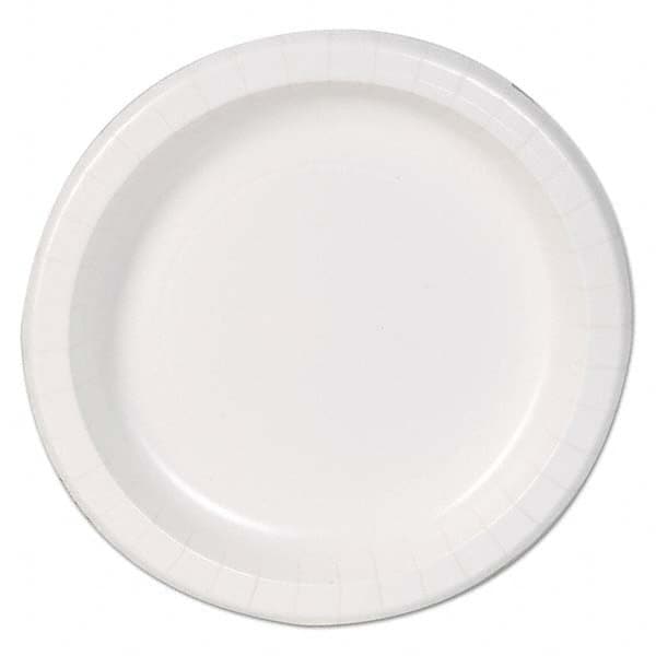 Dixie Basic - Basic Paper Dinnerware, Plates, White, 8.5" Diam, 125/Pack - Exact Tooling