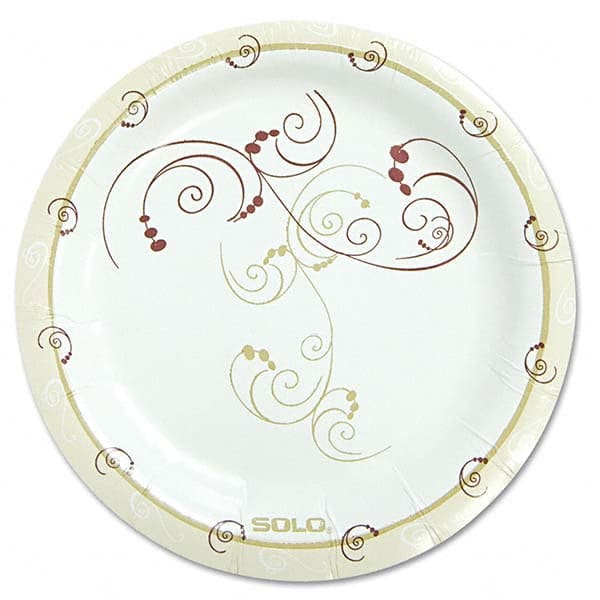 DART - Symphony Paper Dinnerware, Mediumweight Plate, 6", Tan, 125/Pack - Exact Tooling