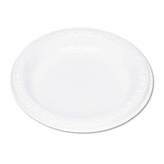 Tablemate Products - Plastic Dinnerware, Plates, 6" Diam, White, 125/Pack - Exact Tooling