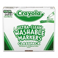 Crayola - Markers & Paintsticks Type: Marker Color: Black; Blue; Brown; Gray; Green; Orange; Pink; Red; Violet; Yellow - Exact Tooling