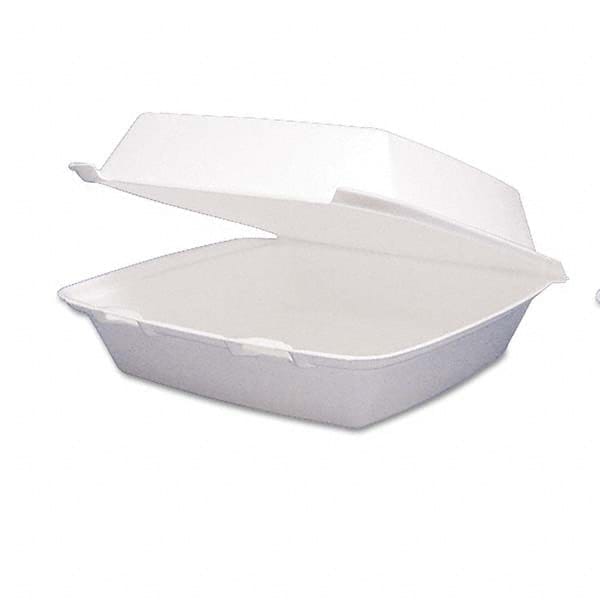 DART - Carryout Food Container, Foam Hinged 1-Comp, 9 1/2 x 9 1/4 x 3, 200/Carton - Exact Tooling