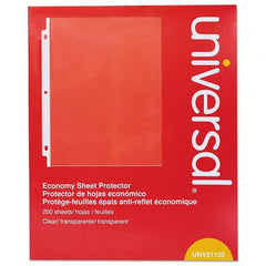 UNIVERSAL - Document Protectors Type: Sheet Protectors-Ring Binder Width (Inch): 8-1/2 - Exact Tooling