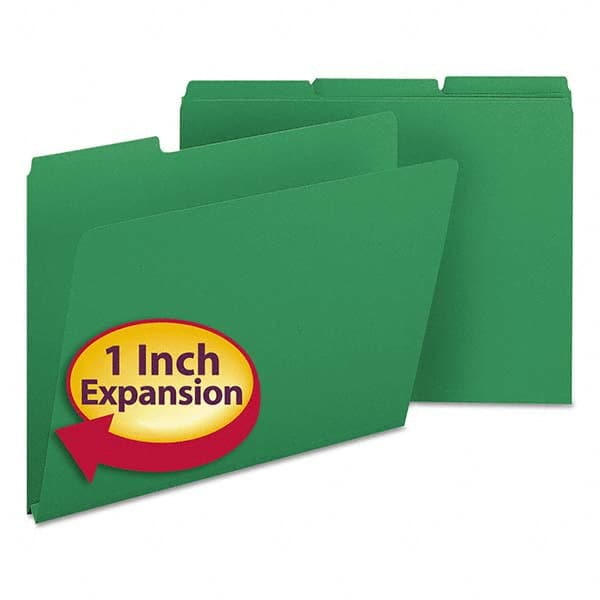 SMEAD - File Folders, Expansion Folders & Hanging Files Folder/File Type: File Folders with Top Tab Fastener Color: Green - Exact Tooling