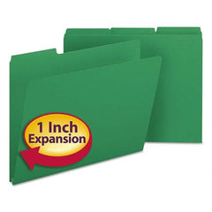 SMEAD - File Folders, Expansion Folders & Hanging Files Folder/File Type: File Folders with Top Tab Fastener Color: Green - Exact Tooling
