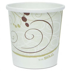DART - Flexstyle Double Poly Paper Containers, 16 oz, Symphony Design, 25/Pack - Exact Tooling