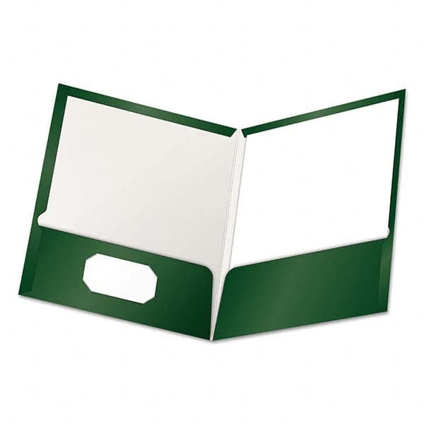 OXFORD - File Folders, Expansion Folders & Hanging Files Folder/File Type: Pocket Folders Color: Green - Exact Tooling