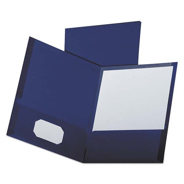 OXFORD - File Folders, Expansion Folders & Hanging Files Folder/File Type: Pocket Folders Color: Blue - Exact Tooling