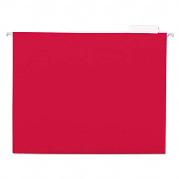 UNIVERSAL - File Folders, Expansion Folders & Hanging Files Folder/File Type: Hanging File Folder Color: Red - Exact Tooling