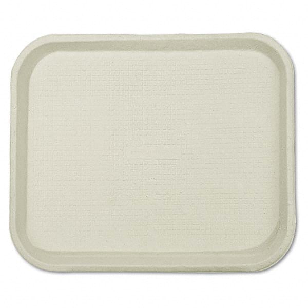 Chinet - Savaday Molded Fiber Food Trays, 9 x 12 x 1, White, Rectangular - Exact Tooling