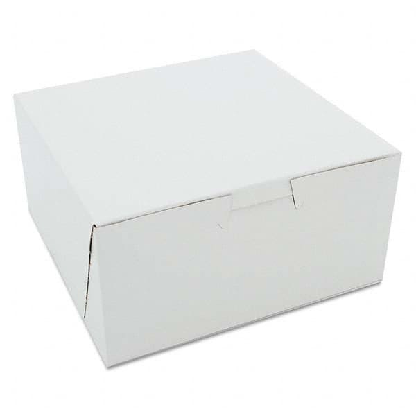 SCT - Non-Window Bakery Boxes, 6 x 6 x 3, White, 250/Carton - Exact Tooling