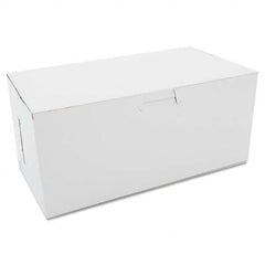 SCT - Non-Window Bakery Boxes, 9 x 5 x 4, White, 250/Carton - Exact Tooling