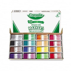 Crayola - Markers & Paintsticks Type: Marker Color: Black; Blue; Brown; Dolphin Gray; Flamingo Pink; Green; Iguana Green; Orange; Raspberry; Red; Royal Purple; Sandy Tan; Tiger Orange; Turquoise; Violet; Yellow - Exact Tooling