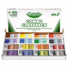 Crayola - Markers & Paintsticks Type: All Purpose Wax Crayon Color: Black; Blue; Brown; Green; Orange; Red; Violet; Yellow - Exact Tooling