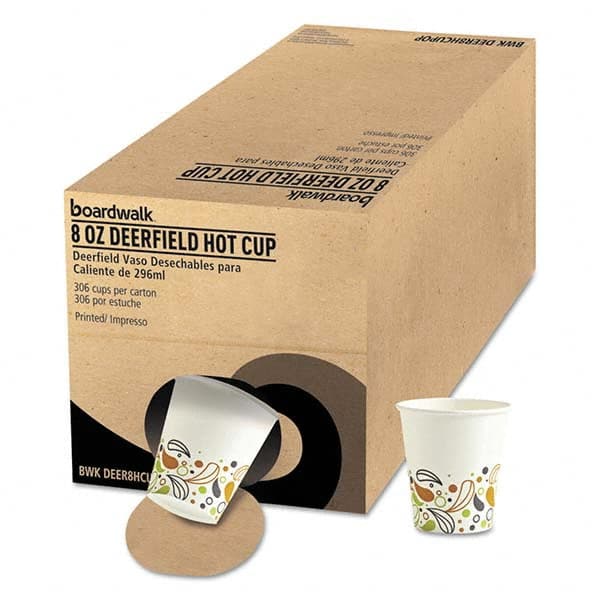 Boardwalk - Convenience Pack Paper Hot Cups, 8 oz, Deerfield Print, 306/Carton - Exact Tooling