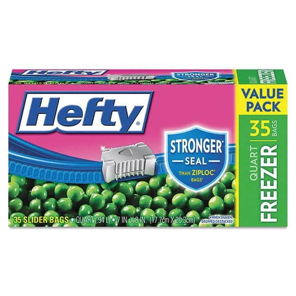 Hefty - Reclosable Food & Sandwich Bags Volume Capacity: 1 Qt. Width (Inch): 7 - Exact Tooling